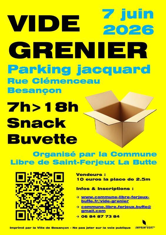 Vide-grenier de la commune libre de saint-ferjeux la butte