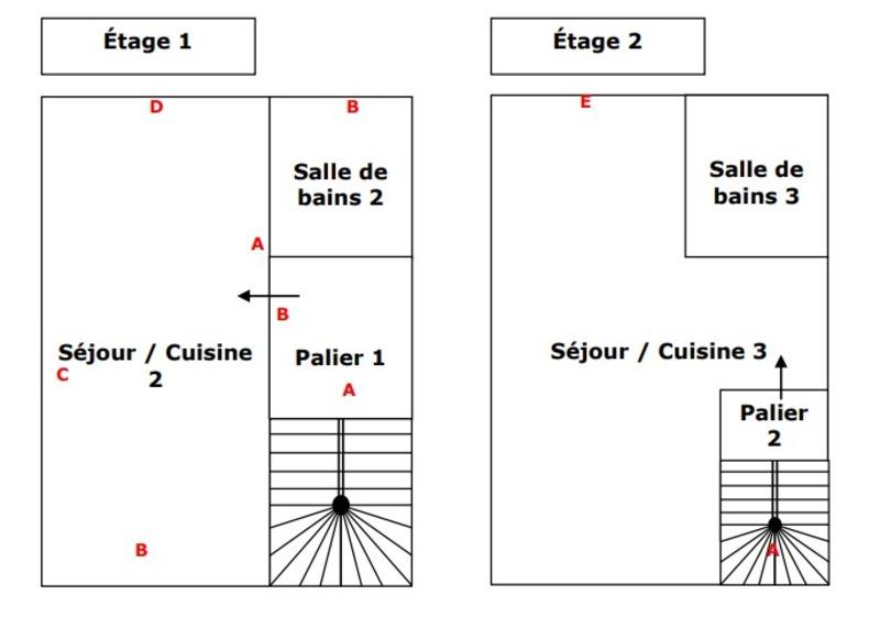 Immeuble - 75 m² - 3 pièces
