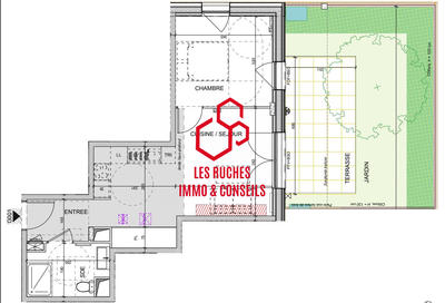 Appartement - 43 m² - 2 pièces