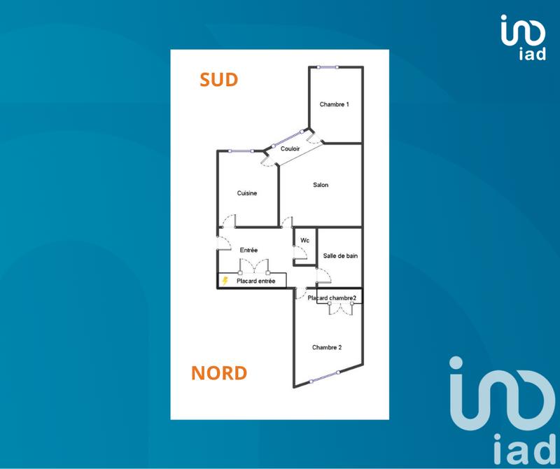 Appartement - 64 m² - 3 pièces