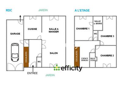 Maison - 100 m² - 5 pièces