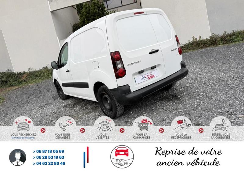 Peugeot Partner 1.6 Bluehdi 100Cv 141000km 1°main*Habillage Bois*Séparation de cabine*Double portes arrière*Ct Révision Kit Distribution Entretien Ok*Véhicule Sous Garantie*100 Points Contrôles*Carte Grise Moitié prix (Véhicule plus 10 ans)*Climatisation*