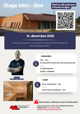 Stage bien être 14 Décembre 2025