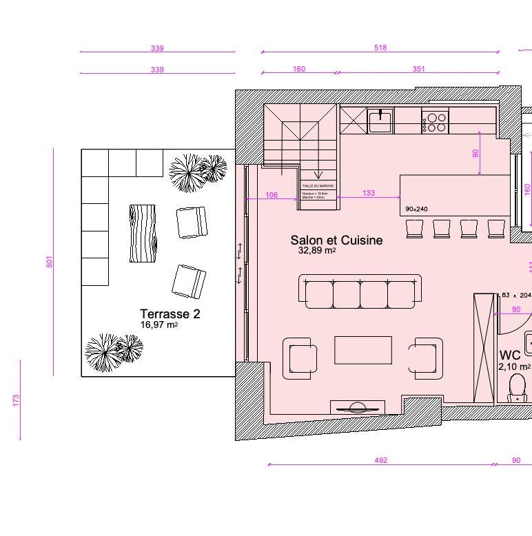 Appartement - 107 m² - 4 pièces