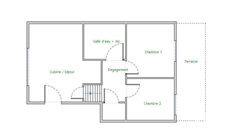 Appartement - 46 m² - 3 pièces