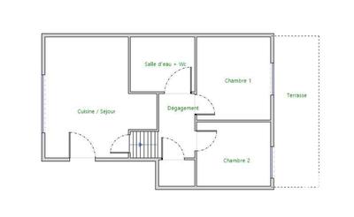 Appartement - 46 m² - 3 pièces