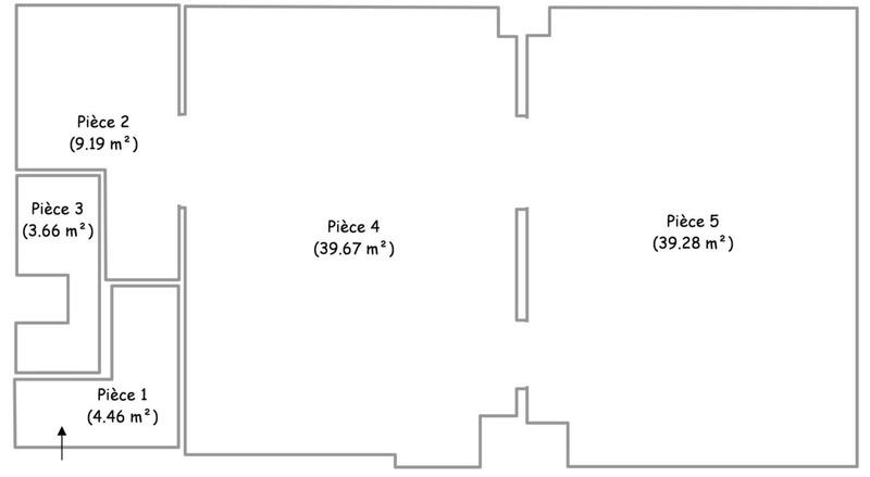 Local d'activité / Entrepôt - 96 m² - 5 pièces