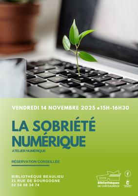 Atelier Numérique : la sobriété numérique
