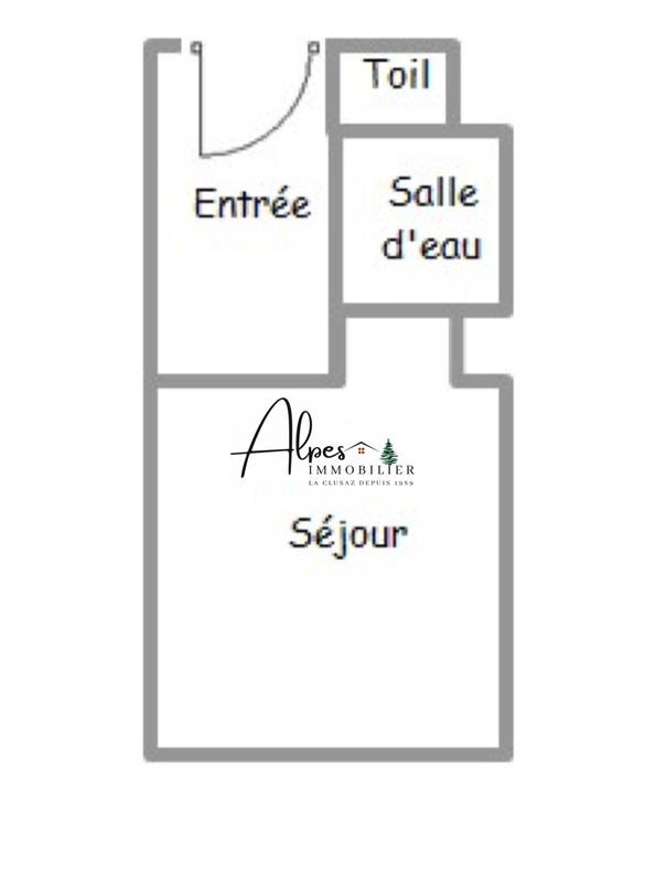 Appartement - 17 m² - 1 pièce