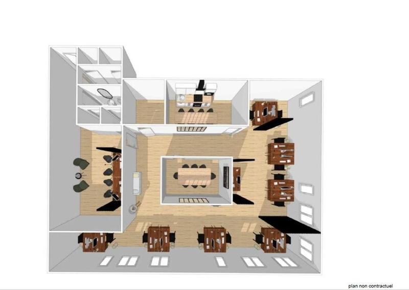 Bureau - 184 m² - 1 pièce