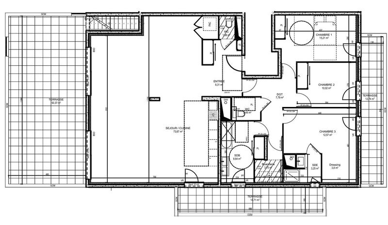 Appartement - 151 m² - 4 pièces