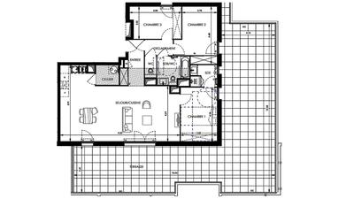 Appartement - 97 m² - 4 pièces