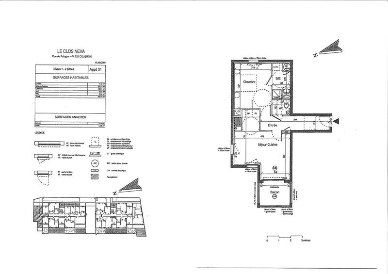 Appartement - 47 m² - 2 pièces