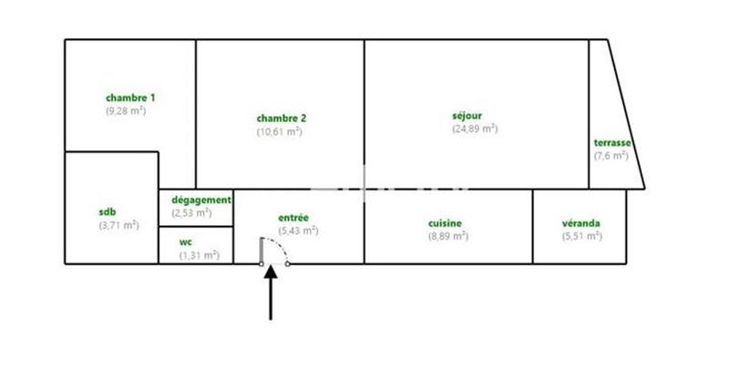 Appartement - 66 m² - 3 pièces
