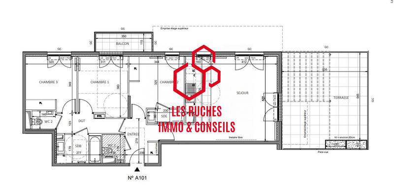 Appartement - 85 m² - 4 pièces