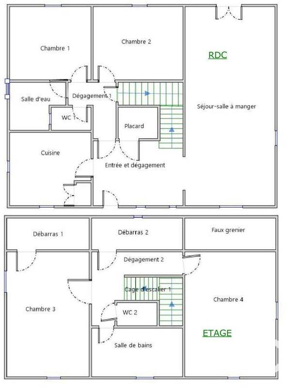 Maison - 122 m² - 5 pièces