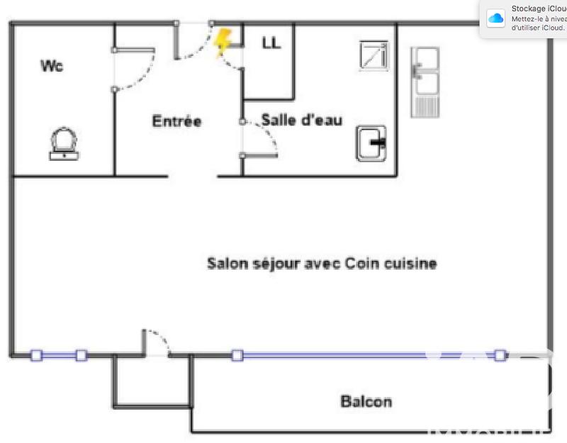 Appartement - 28 m² - 1 pièce