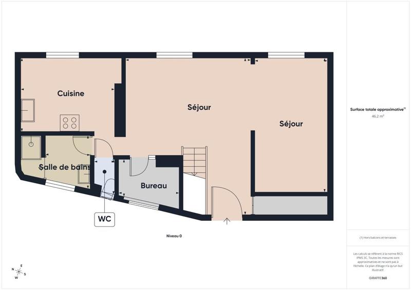 Appartement ancien - 86 m² - 5 pièces