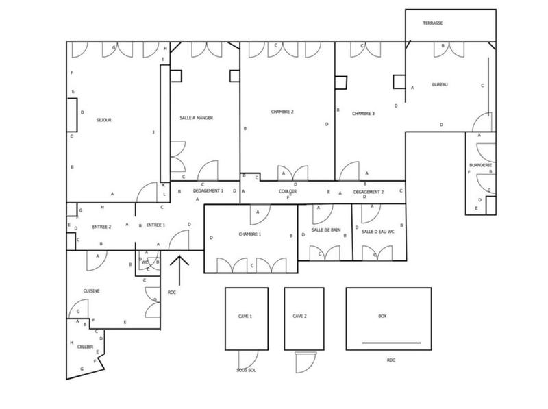 Appartement - 165 m² - 6 pièces