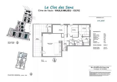 Appartement - 90 m² - 4 pièces