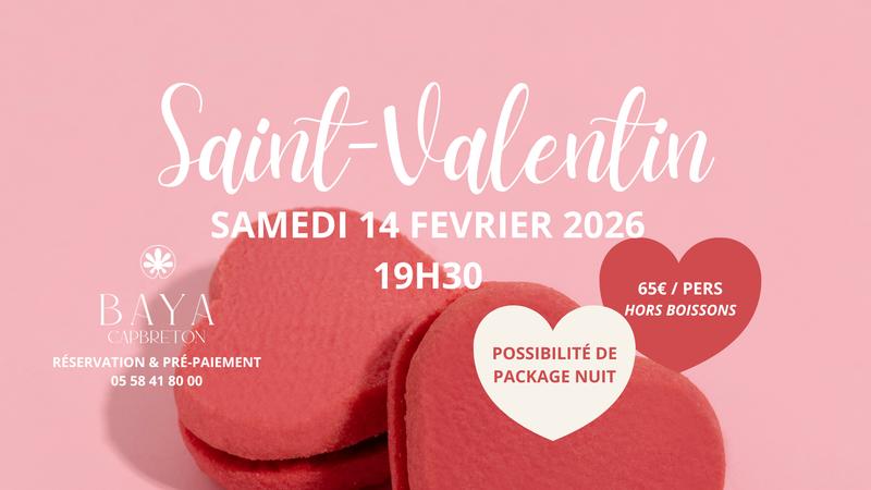 Menu Saint Valentin au Bistro'Baya