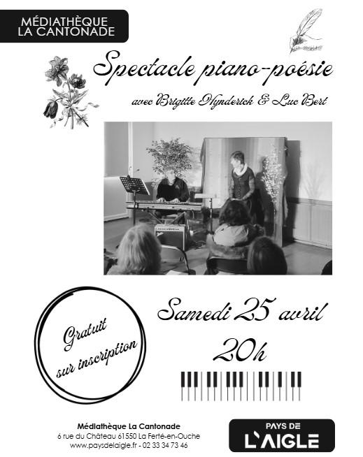 Spectacle piano poésie
