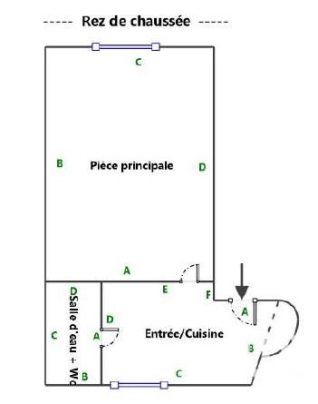 Appartement - 18 m² - 1 pièce