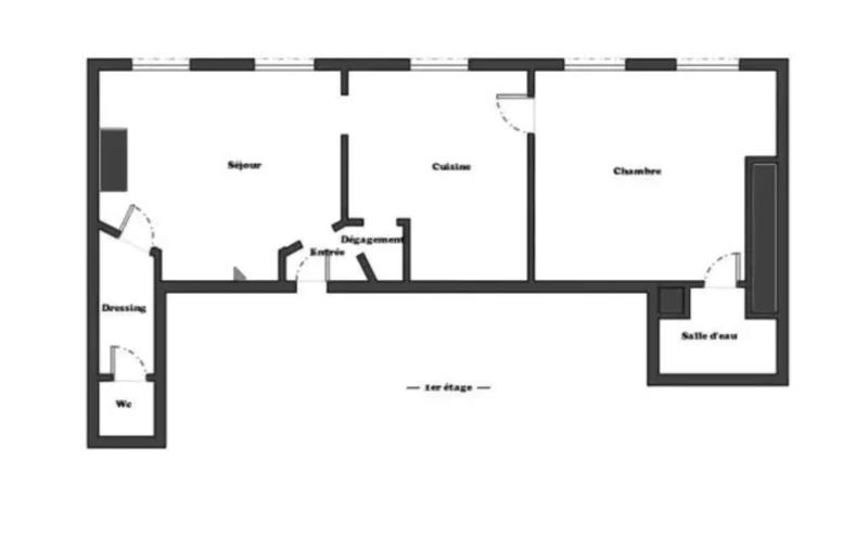 Appartement - 70 m² - 3 pièces