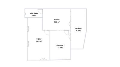 Appartement - 62 m² - 3 pièces