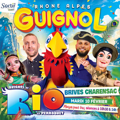 Guignol Rhône Alpes et Rio le majestueux perroquet