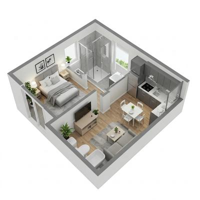 Appartement - 23 m² - 1 pièce