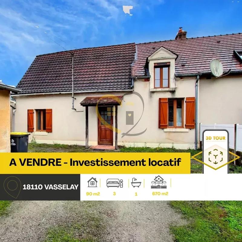 Maison de village - 90 m² - 4 pièces