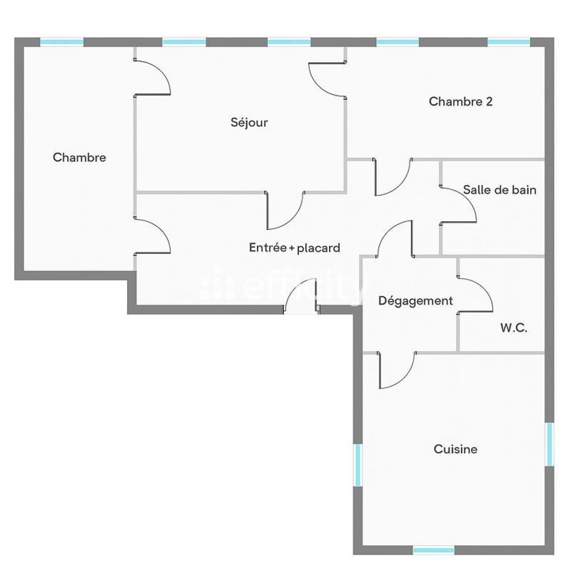 Appartement - 90 m² - 3 pièces