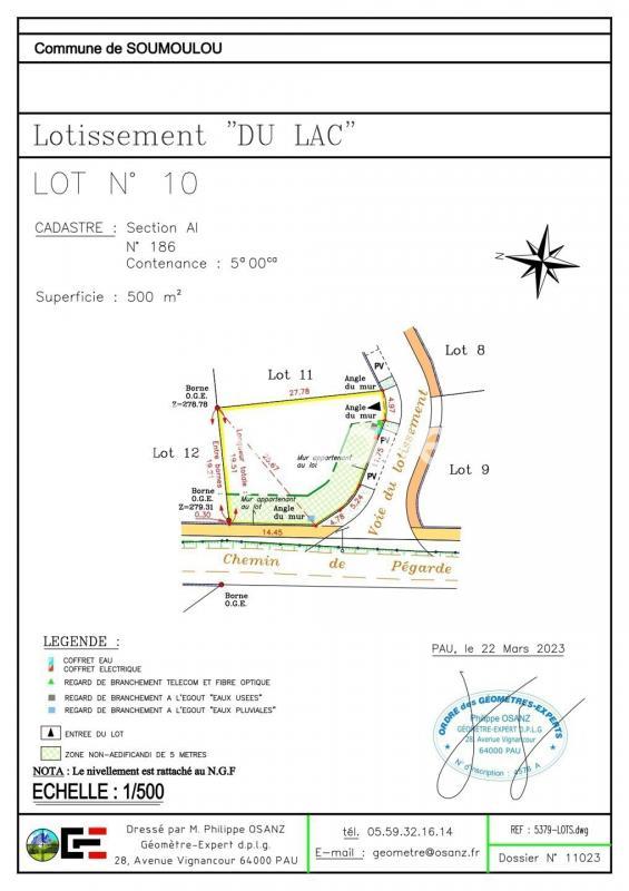 Terrain constructible - 487 m²