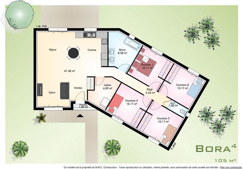 Maison - 82 m² - 3 pièces