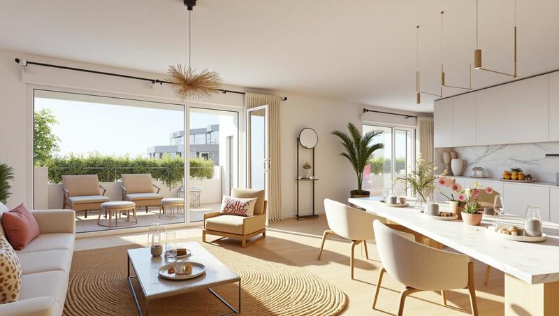 Appartement - 59 à 63 m² - 3 pièces