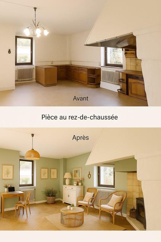 Maison de village - 80 m² - 4 pièces