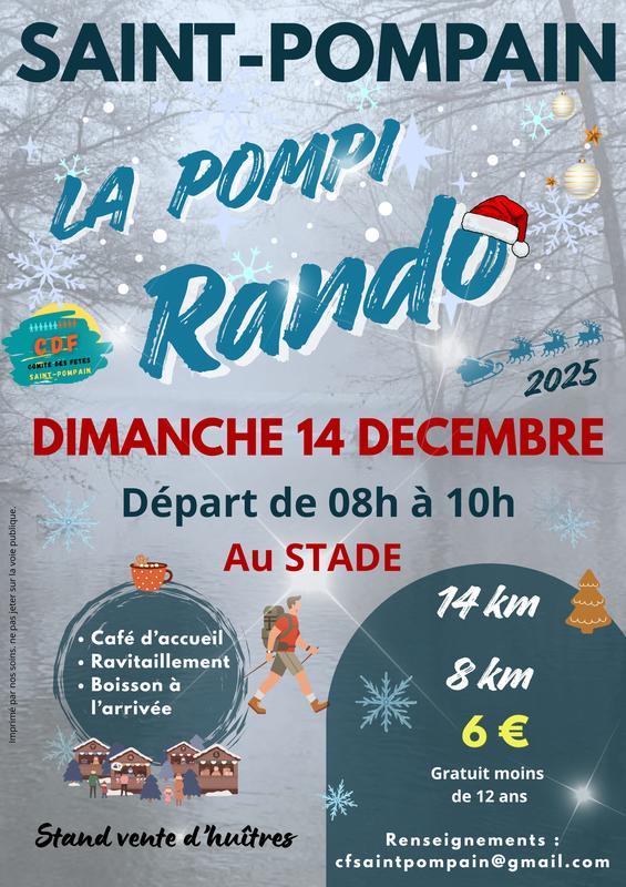 La Pompi'Rando de Noël : 3éme édition