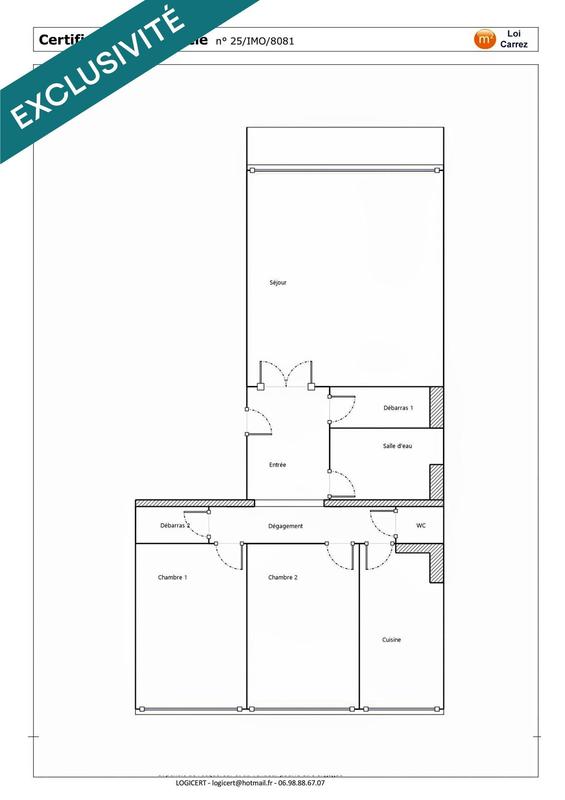 Appartement - 72 m² - 3 pièces
