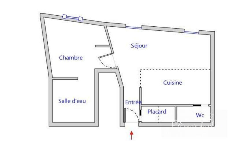 Appartement - 38 m² - 2 pièces