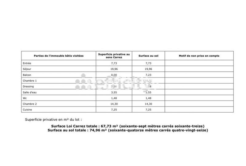 Appartement - 68 m² - 3 pièces