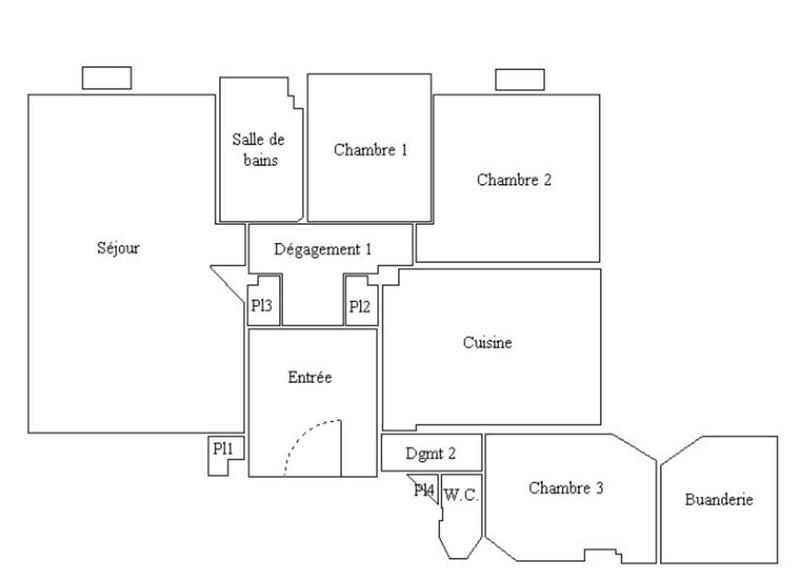Appartement bourgeois - 125 m² - 5 pièces