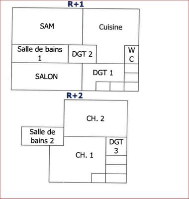 Appartement - 130 m² - 7 pièces