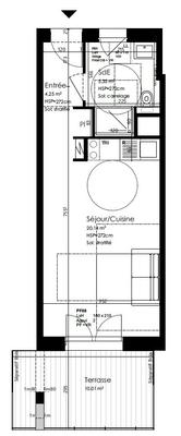 Appartement - 30 m² - 1 pièce