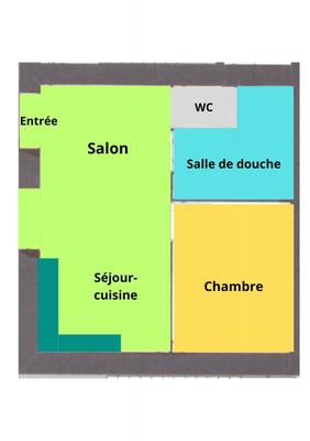 Appartement - 33 m² - 2 pièces