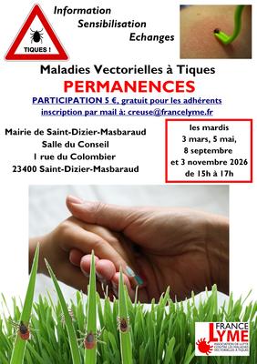 Permanence d'information maladie de Lyme