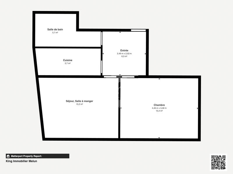 Appartement - 48 m² - 2 pièces