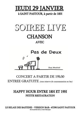 Soirée live chansons