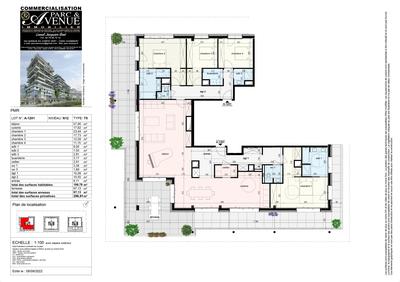 Appartement - 200 m² - 6 pièces