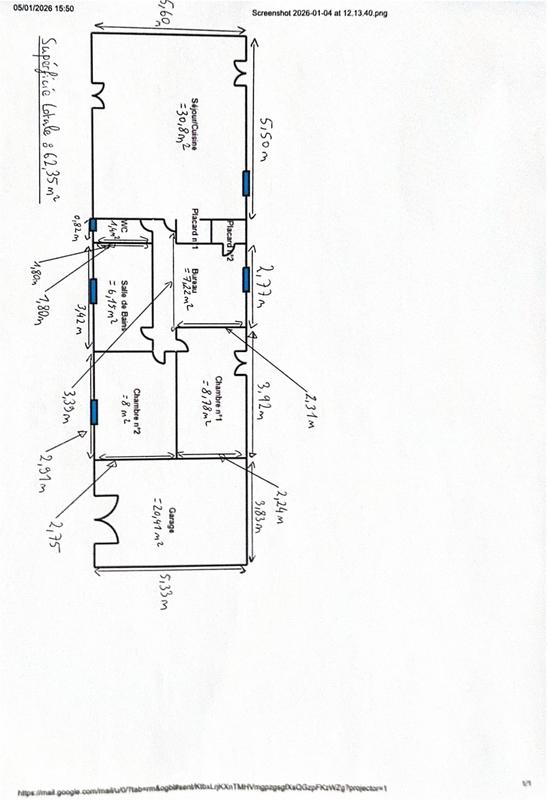 Maison - 67 m² - 4 pièces